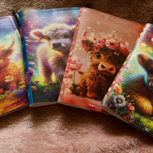 Small Vinyl Animal Notebook Cover with notebook & pen