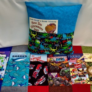 Pillow case with book