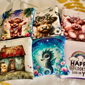 Small Vinyl Pouches ~ Top Zip