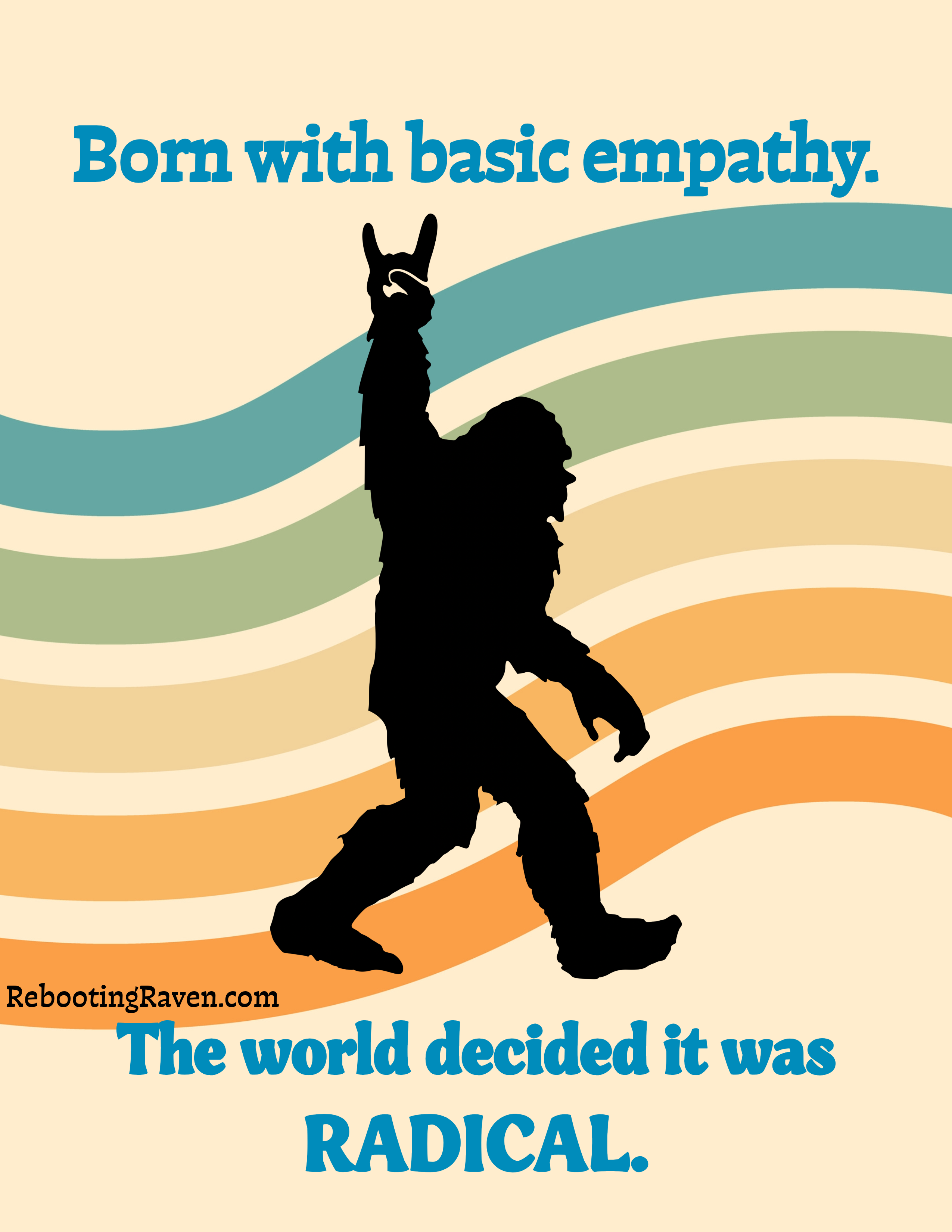 Graphic Greetings:  Empathetic Big Foot