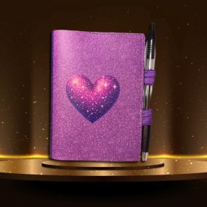 Purple Heart Mini Composition Notebook Cover