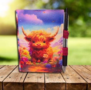 Brown Cow Mini Composition Notebook Cover