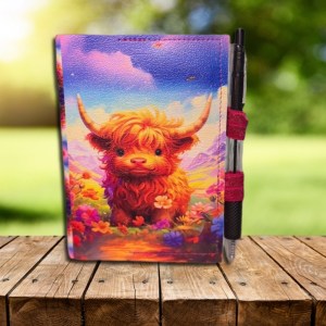 Brown Cow Mini Composition Notebook Cover