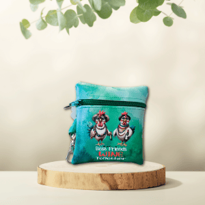 BF Chickens Vinyl Pouch with Lobster Clasp