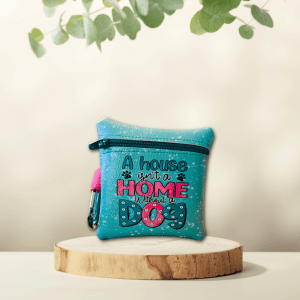 Dog Home Vinyl Pouch with Carabiner