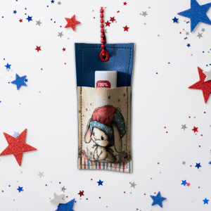 Patriotic Bunny Chapstick Holder