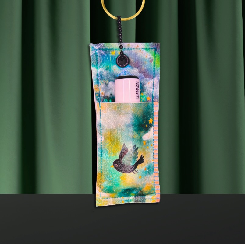 Black Bird in Oz Chapstick Holder