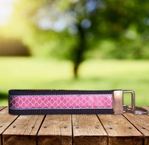 Pink Scales Mermaid Summer Fob Wristlet