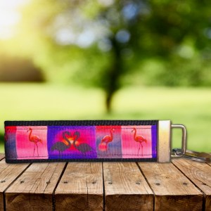 Flamingo Summer Fob Wristlet