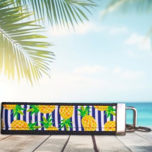 Nautical Pineapple Summer Fob Wristlet