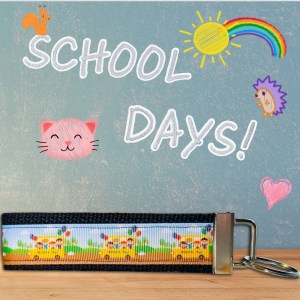 School Bus Career Fob Wristlet