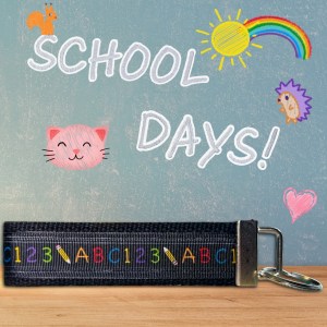 Rainbow Alphabet Career Fob Wristlet